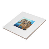 Greyhound Dogs Tile Tegeltje (Zijkant)