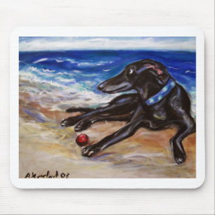 Greyhound door het zee muismat