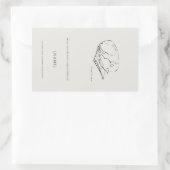 Greyhound- Ex libris bookplate Sticker (Sac)