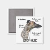 Greyhound FAQ Magnet (Recto/Verso)