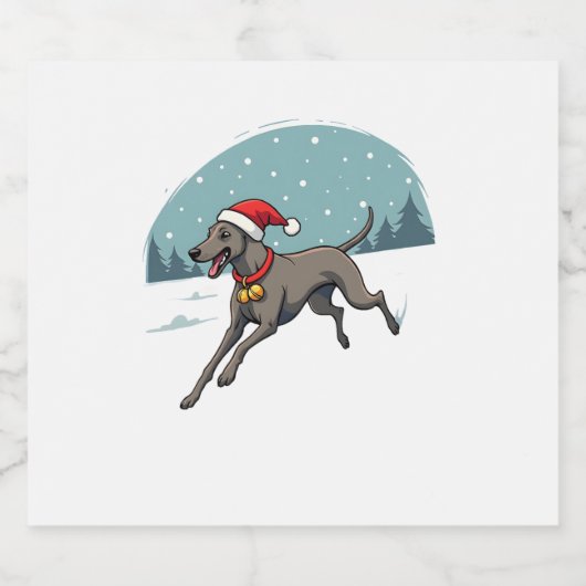 Greyhound feestelijke sprint sparkling wijnetiket (Enkel label)