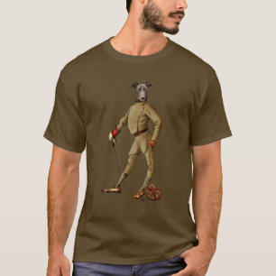 Greyhound Fencer Dark Full 2 T-shirt