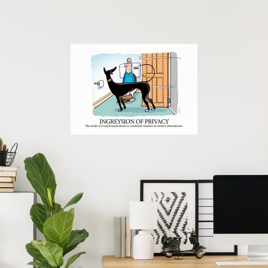 Greyhound Glossary Ingreysion of Privacy Poster (Thuiskantoor)