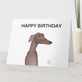 GREYHOUND HAPPY BIRTHDAY KAART