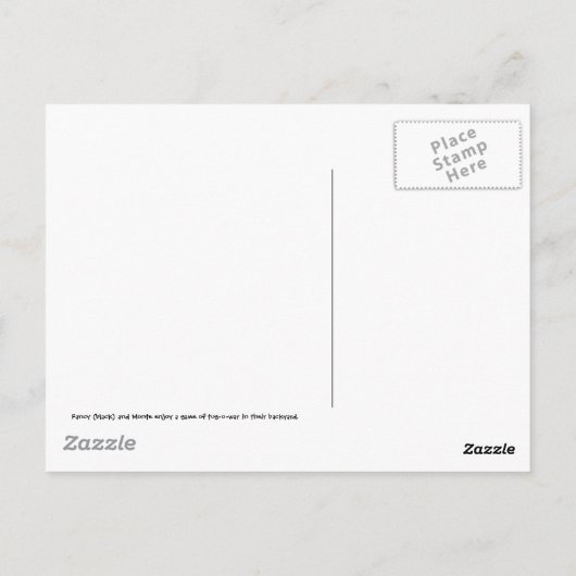 Greyhound heartstrings briefkaart (Achterkant)