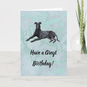 Greyhound heeft een Greyt Birthday Card Kaart