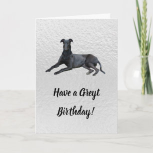 Greyhound heeft een Greyt Birthday Card Kaart