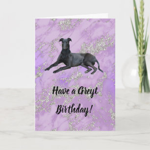 Greyhound heeft een Greyt Birthday Card Kaart