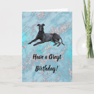 Greyhound heeft een Greyt Birthday Kaart
