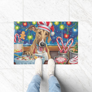 Greyhound Holiday Baking: Feestelijke Kerst Deurmat