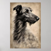 Greyhound hond schets poster (Voorkant)