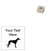 Greyhound Hondenras Rubberstempel (Gestempeld)