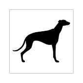 Greyhound Hondenras Silhouet Rubberstempel (Afrduk)