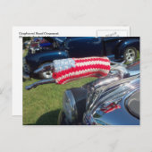 Greyhound Hood Ornament Briefkaart (Voorkant / Achterkant)