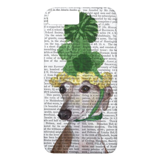 Greyhound in Groen rond Pet 2 Case-Mate iPhone Case (Achterkant)