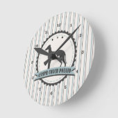 Greyhound in ruste Racer 45mph Lazy Dog Ronde Klok (Hoek)