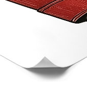 Greyhound in Winter Coat, Stylized Drawing Poster (Hoek)