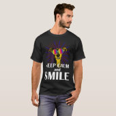 Greyhound  Keep Calm & Smile  Galgo Greyhound Hipp T-shirt (Voorkant volledig)