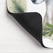 Greyhound Kerstkrans Feestelijke Pup Muismat (Hoek)