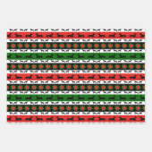 Greyhound kerstvariëteit inpakpapier vel (Voorkant)