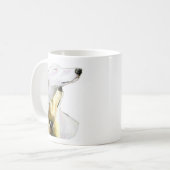 "Greyhound Love" Dog Art Mok (Voorkant links)