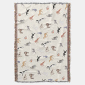 Greyhound Love Throw Blanket Deken (Voorkant Verticaal)