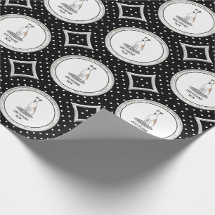 Greyhound Ma (flauw wit) Cute Dog mam Funny Cadeaupapier