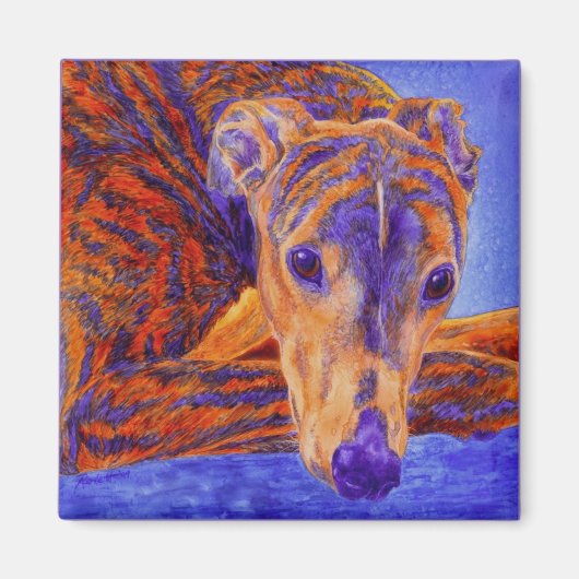 Greyhound Magnet - "Ace" Magneet (Voorkant)