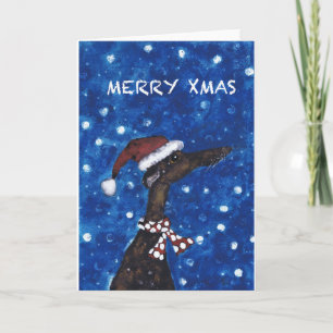 GREYHOUND MERRY XMAS FEESTDAGEN KAART