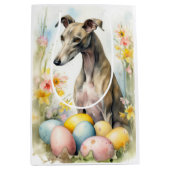 Greyhound met paaseieren medium cadeauzakje (Voorkant)