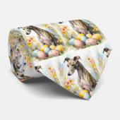 Greyhound met paaseieren stropdas (Opgerold)