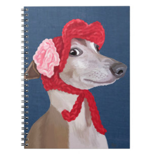 Greyhound met Pet van Red Wooly Notitieboek