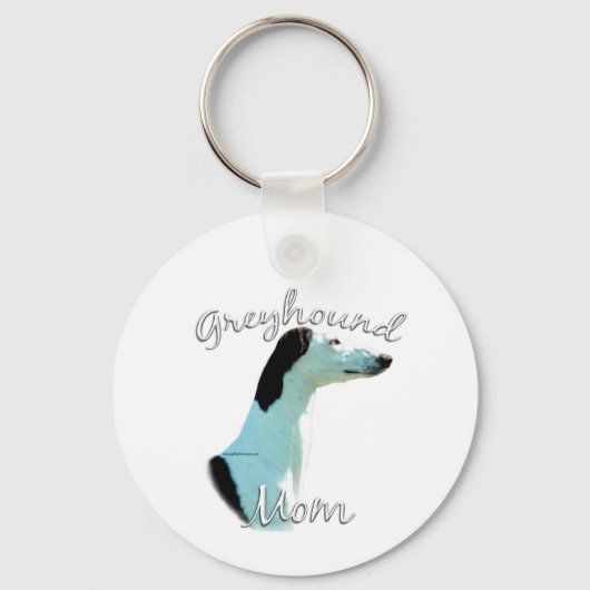 Greyhound Moeder 2 Sleutelhanger (Voorkant)