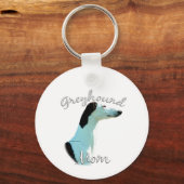 Greyhound Moeder 2 Sleutelhanger (Achterkant)