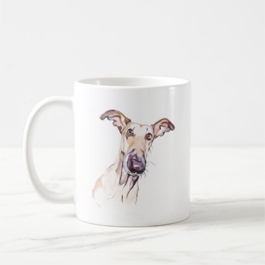 Greyhound Mok –  Coffee mok voor hondenmoeders (Links)