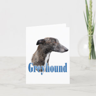 Greyhound Naam Notecard Kaart