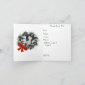 Greyhound Noël Fête Invitation (Intérieur)