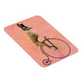 Greyhound op Black Penny Farthing Magneet (Rechterzijde)