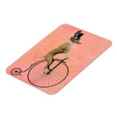Greyhound op Black Penny Farthing Magneet (Linkerzijde)