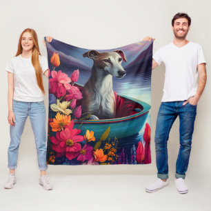 Greyhound op een Peddel: Een Schitterend Avontuur Fleece Deken