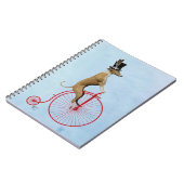Greyhound op Red Penny Farthing Notitieboek (Linkerzijde)