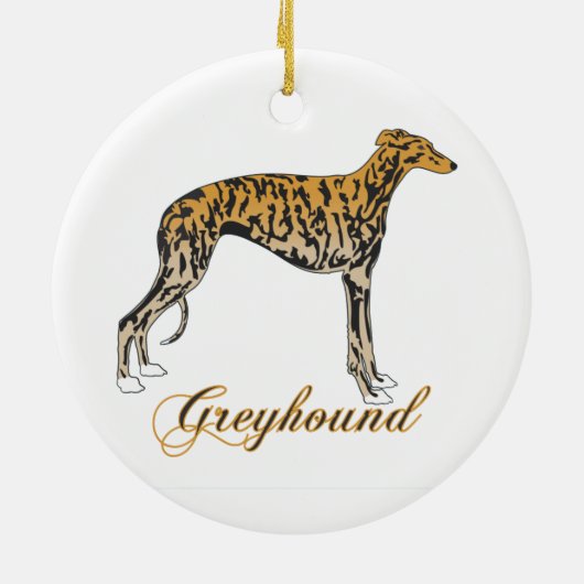 Greyhound Ornament (Achterkant)