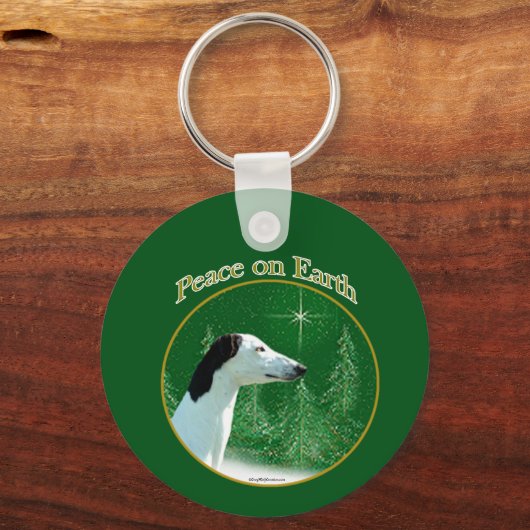 Greyhound Peace Sleutelhanger (Voorkant)