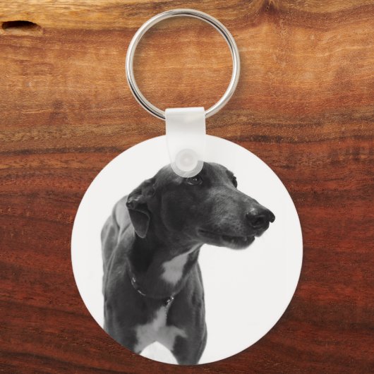 Greyhound Photo Sleutelhanger (Voorkant)