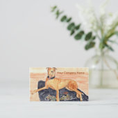 Greyhound-profielkaart Visitekaartje (Staand voorkant)