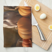 Greyhound Puppy Herfst Delight Pompoen Theedoek (Quarter Fold)