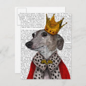 Greyhound Queen Briefkaart (Voorkant / Achterkant)