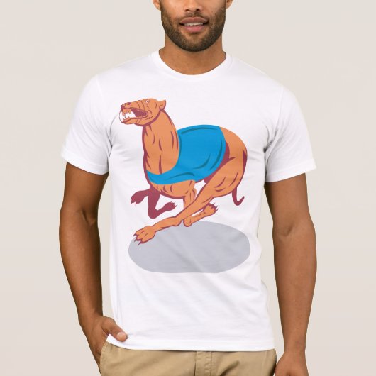 Greyhound Racing Mannen T-shirt (Voorkant)