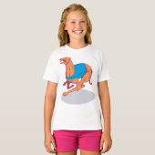 Greyhound Racing Meisjes T-shirt (Voorkant volledig)