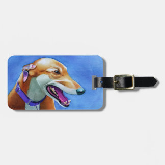 Greyhound Rescue Dog Bagagelabel